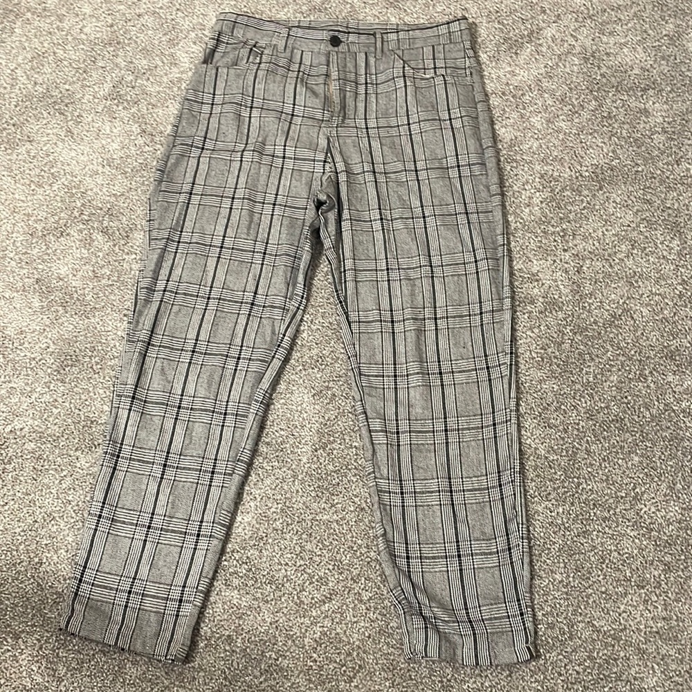 Men’s medium slim plaid ankle pants